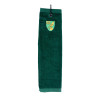 Retro Crest Golf Towel Green