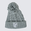 Grey Cable Knit Bobble