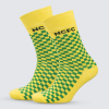 NCFC Yellow Green Small Check Socks
