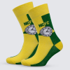 NCFC Yellow Green Clock Socks