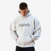 Blakely Logo Relaxed Hoodie Marl Grey