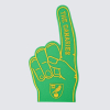 Norwich Crest Foam Finger Green