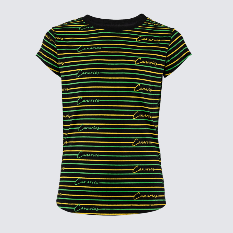 Junior Black Lined T-Shirt Junior Black Lined T-Shirt