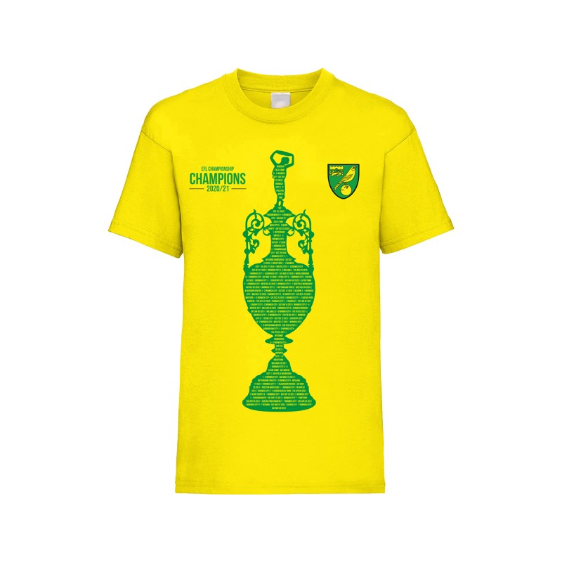 Champions Large Trophy T-Shirt Yellow