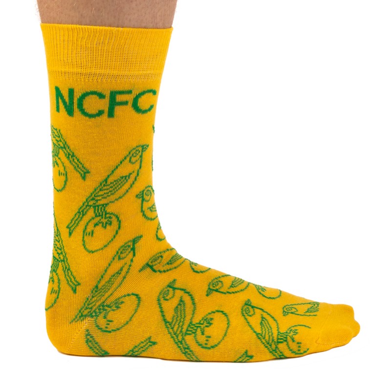 Yellow Canary Outline Socks