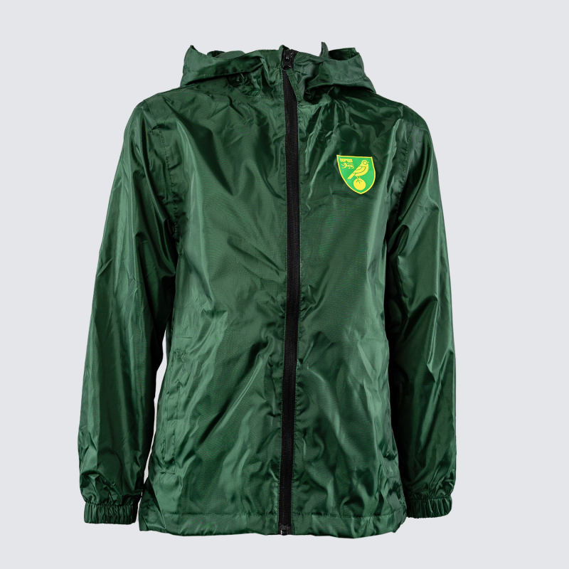Junior Dark Green Packaway Rain Coat  Junior Dark Green Packaway Rain Coat