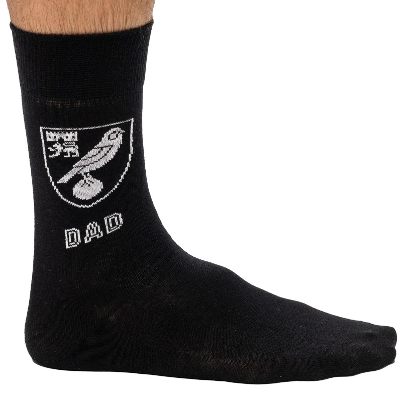 Black Tonal Dad Socks 