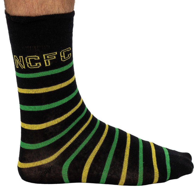 Black NCFC Stripe Socks 