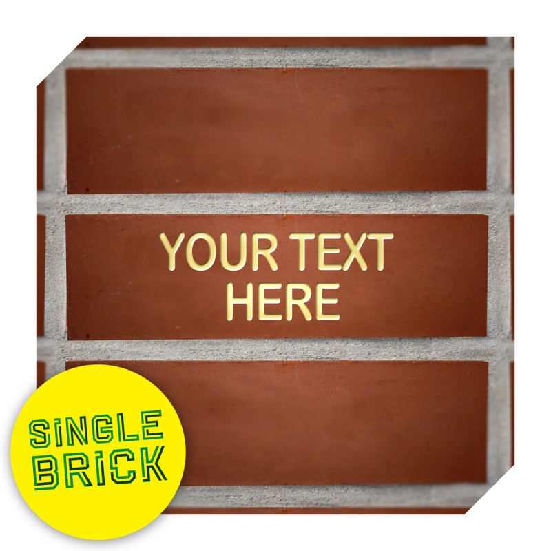 Barclay Stand Single Brick - Gold Text Barclay Stand Single Brick - Gold Text