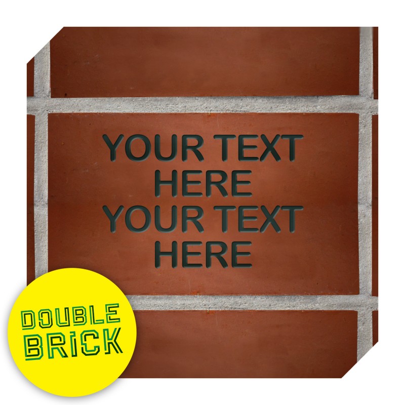Barclay Stand Double Brick - Black Text Barclay Stand Double Brick - Black Text