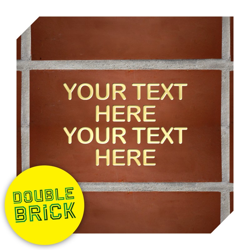 Barclay Stand Double Brick - Gold Text