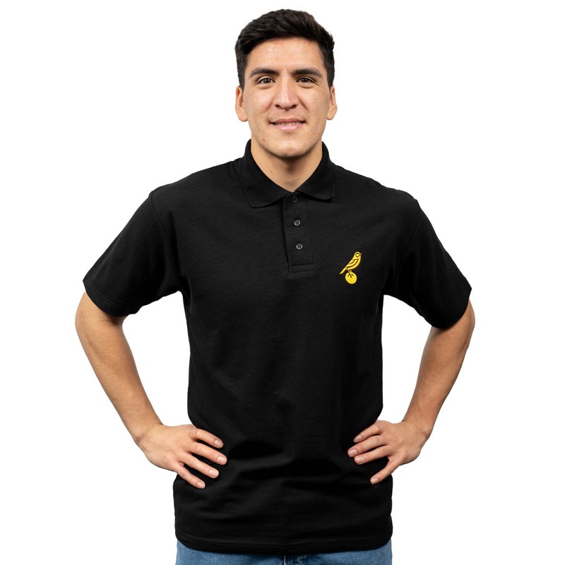 Adults Black Essential Polo