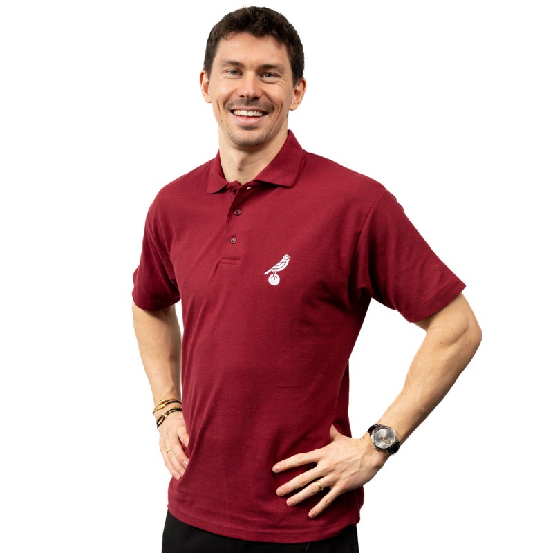 Adults Maroon Essential Polo