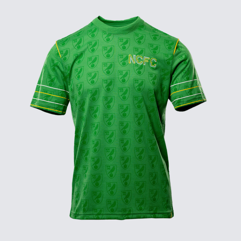 Adult Green Repeat Crest T-Shirt Adult Green Repeat Crest T-Shirt