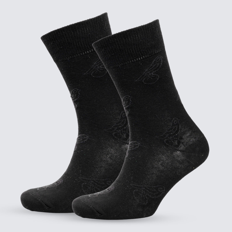 Black Tonal Grey Repeat Canary Socks  Black Tonal Grey Repeat Canary Socks