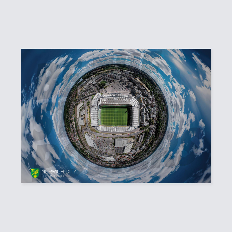 A2 Tiny Planet Stadium Poster 