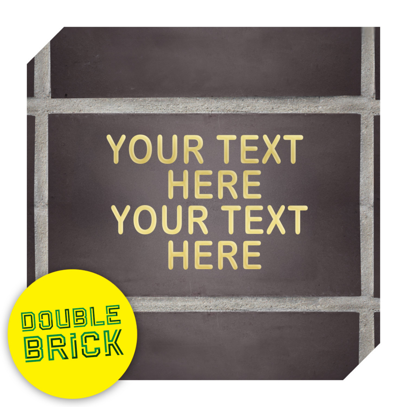 Barclay Stand Anthracite Double Brick - Gold Text Barclay Stand Anthracite Double Brick - Gold Text