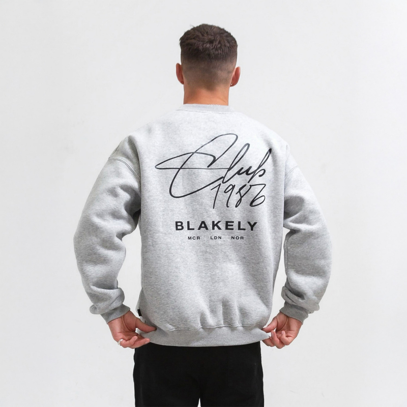 Club Relaxed Jumper Marl Grey