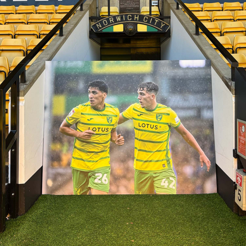 Stadium Signage - Carrow Road Tunnel Print #1