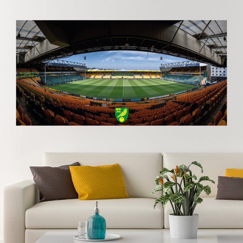 Norwich City FC - Carrow Road Stadium Wall Sticker Norwich City FC - Carrow Road Stadium Wall Sticker
