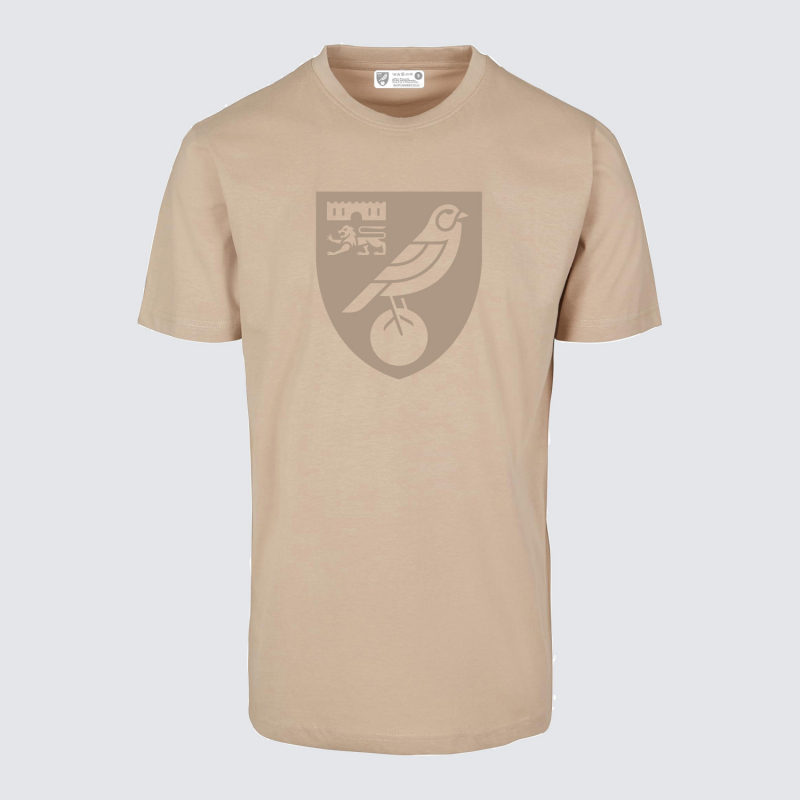 Norwich City Sand Crest T-Shirt Norwich City Sand Crest T-Shirt