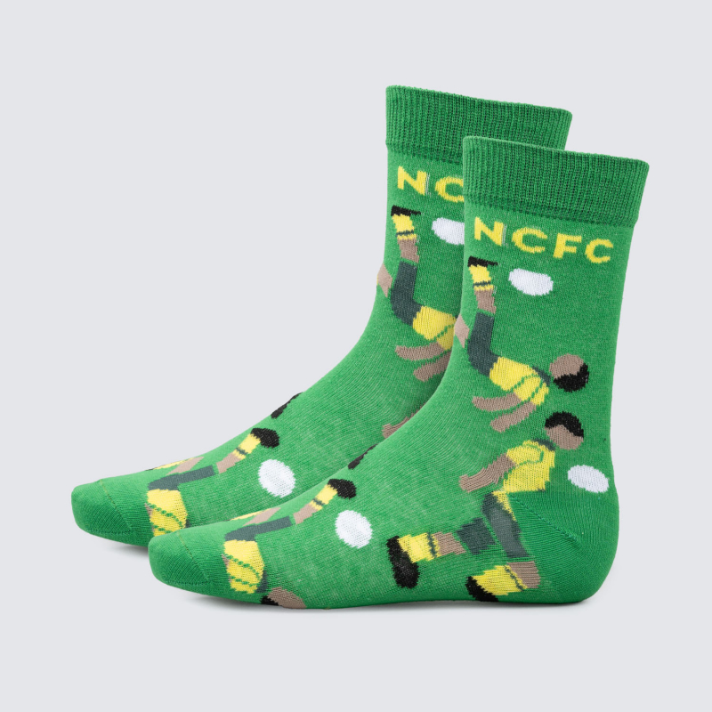 NCFC Green Junior Footballer Socks NCFC Green Junior Footballer Socks