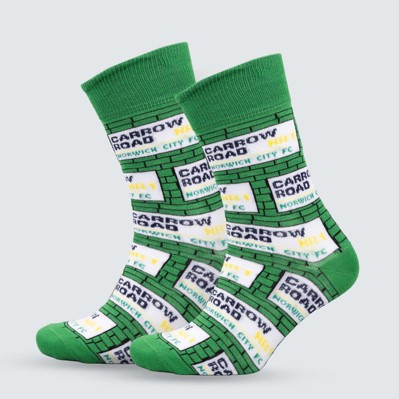 NCFC Dark Green Street Sign Socks NCFC Dark Green Street Sign Socks