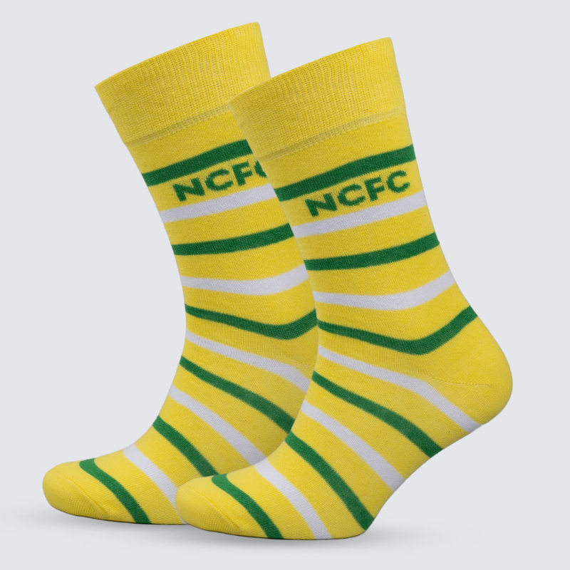 NCFC Yellow Stripe Socks NCFC Yellow Stripe Socks