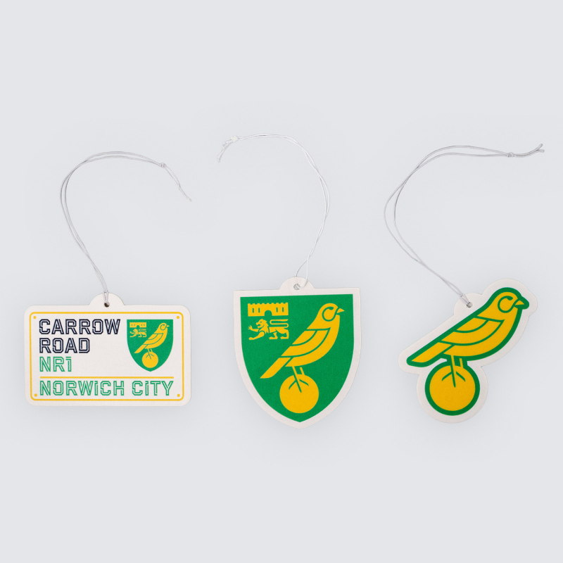 Norwich City 3 Pack Air Freshner Norwich City 3 Pack Air Freshner