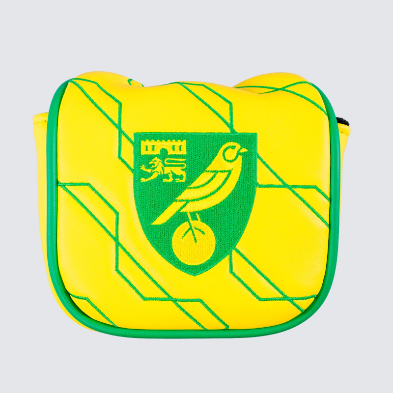 Norwich City Crest - Mallet Putter Head Cover Norwich City Crest - Mallet Putter Head Cover