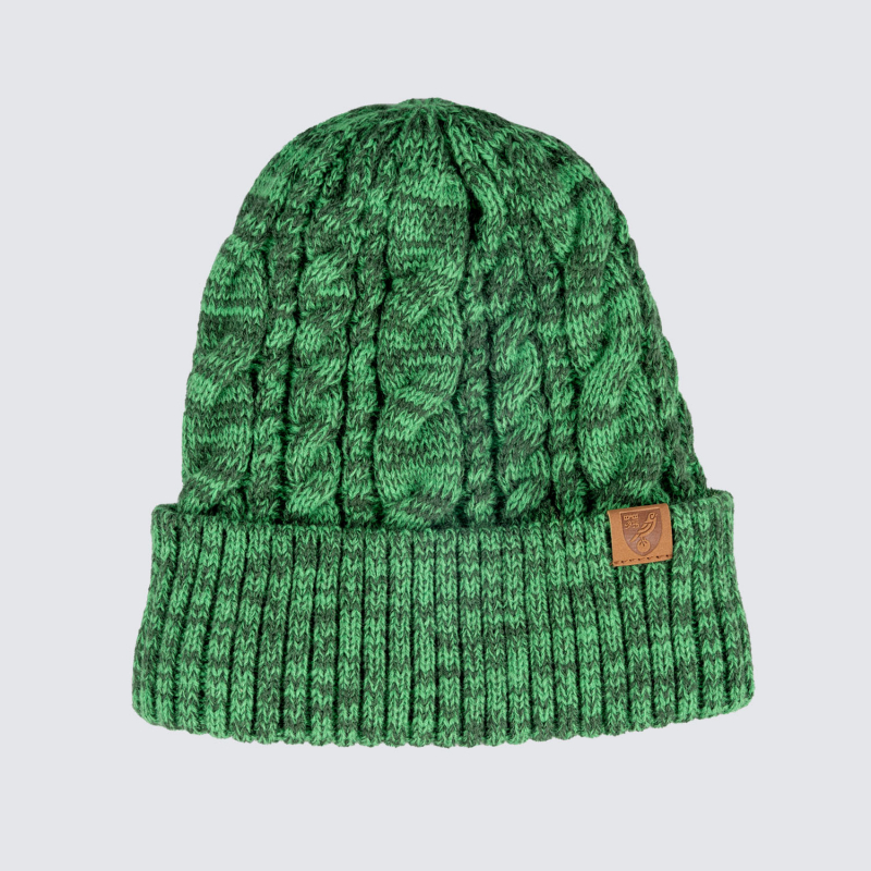 Norwich City Dark Green Cable Beanie