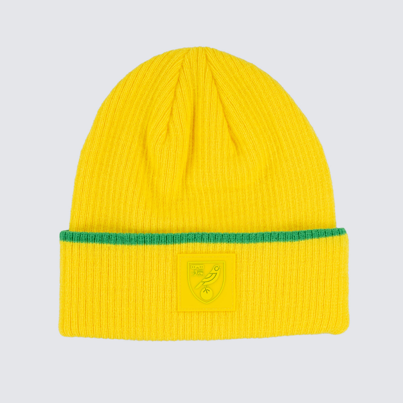 Norwich City Yellow Tipping Cuff Beanie