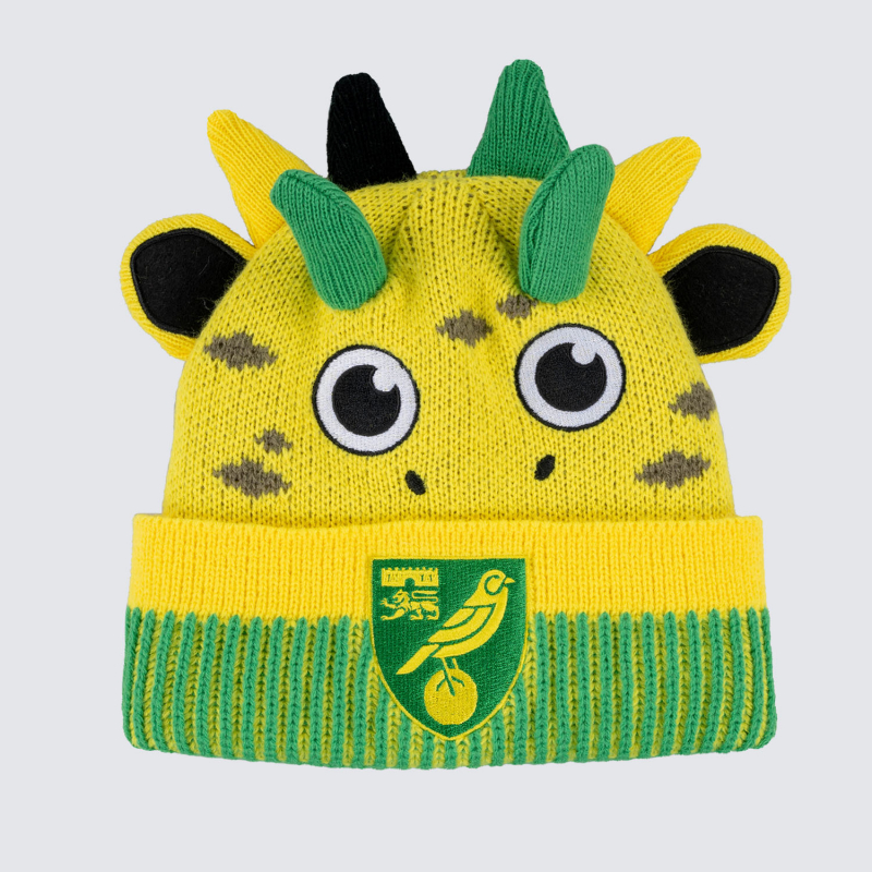 Norwich City Junior Dino Beanie