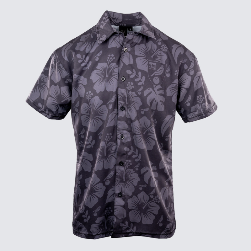 Adults Hawaiian Blackout Shirt  Adults Hawaiian Blackout Shirt