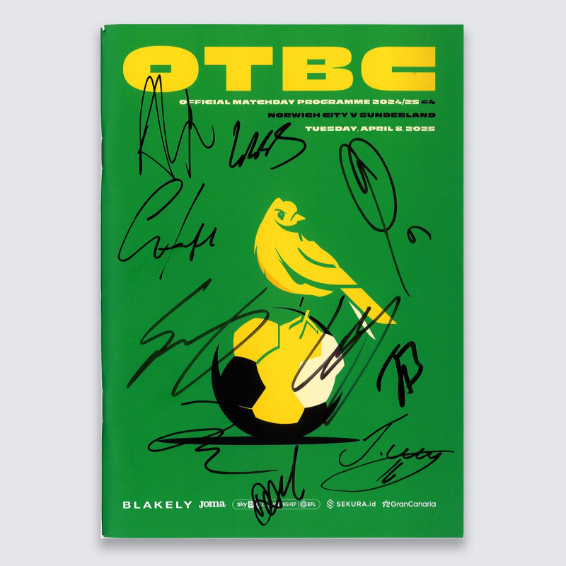 Programme v Sunderland 24-25 - SQUAD SIGNED