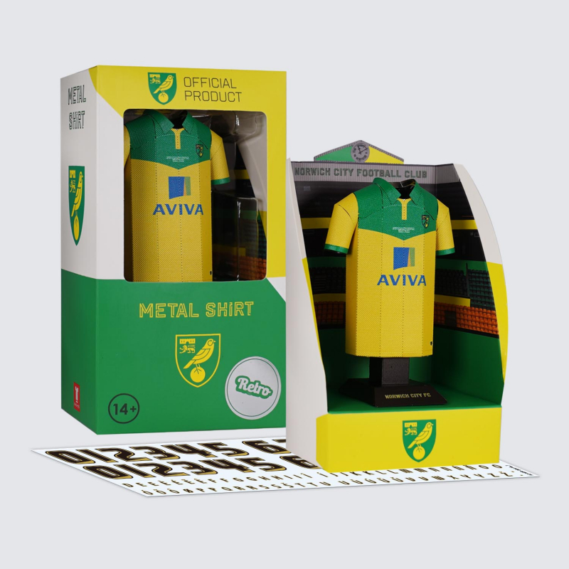 Norwich City 2015 Metal Play-Off Final Shirt Norwich City 2015 Metal Play-Off Final Shirt