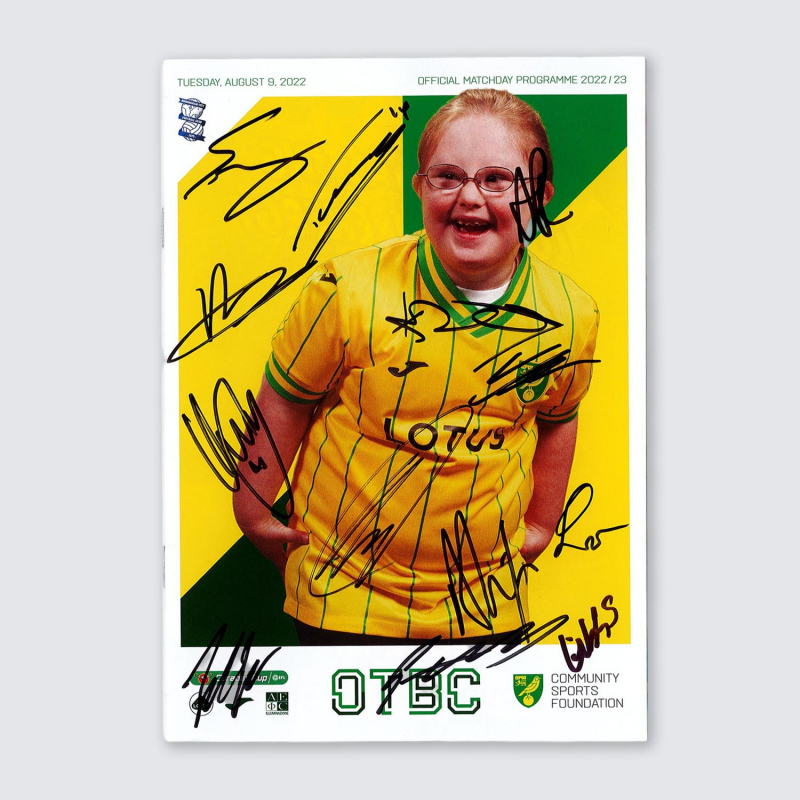 Programme v Birmingham City 22/23 - SQUAD SIGNED