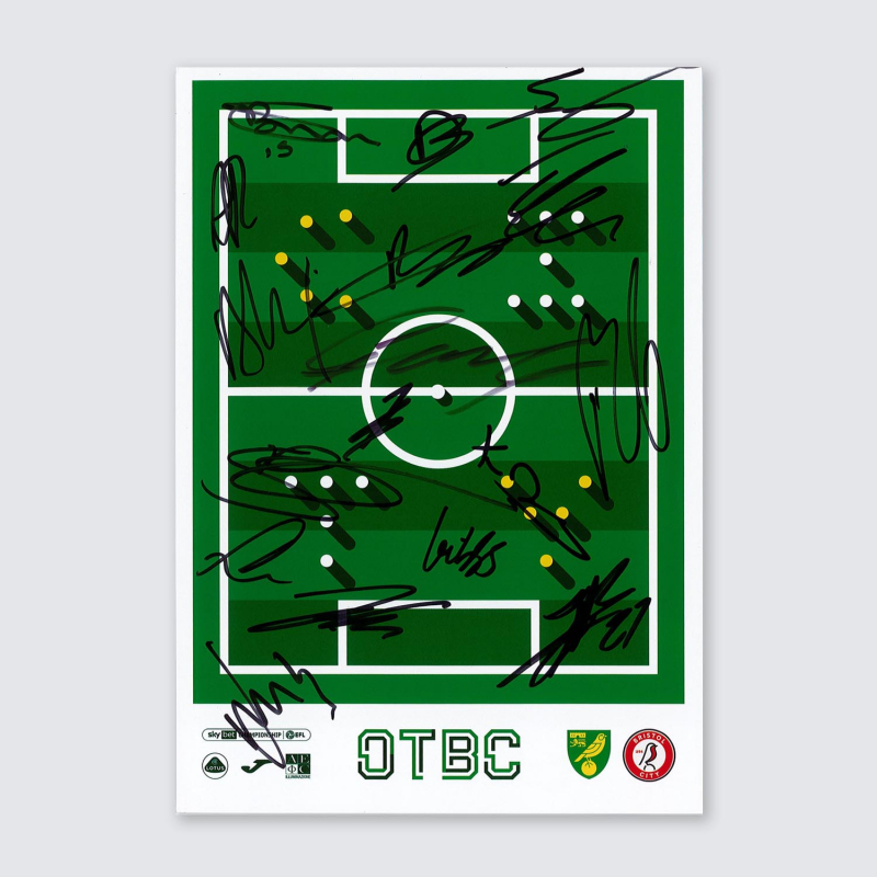 Programme v Bristol City 22/23 - SQUAD SIGNED