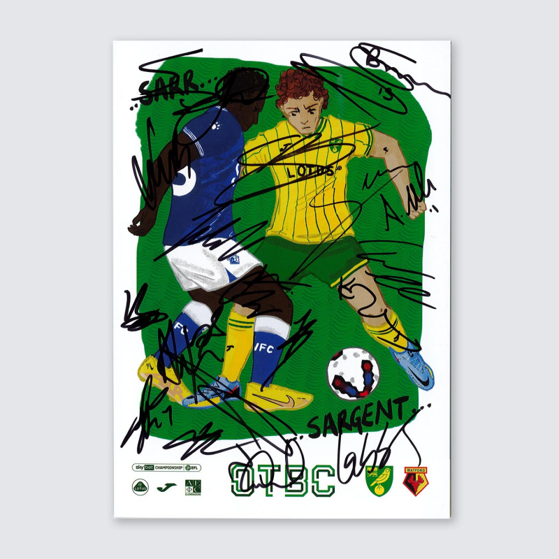 Programme v Watford 22/23 - SQUAD SIGNED