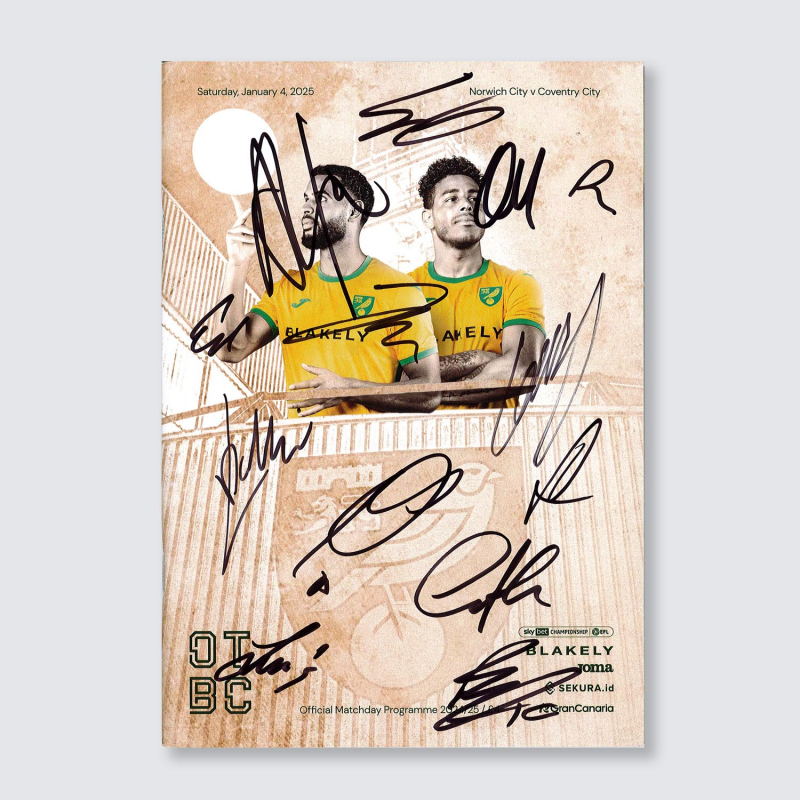 Programme v Coventry City 24/25 - SQUAD SIGNED