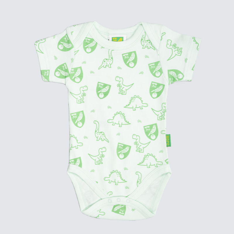 Norwich City Dinosaur Bodysuit Mint