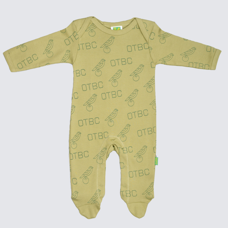 Norwich City Canary Sleepsuit Sage Norwich City Canary Sleepsuit Sage