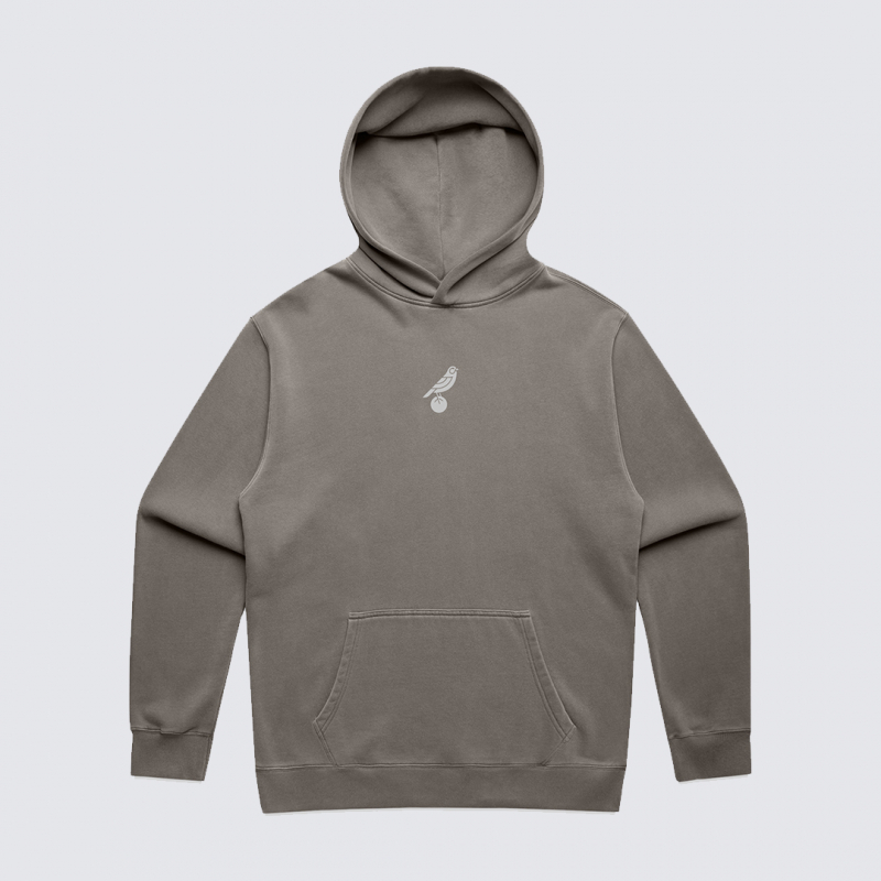 Norwich City Oversized Back Printed Hoodie Grey