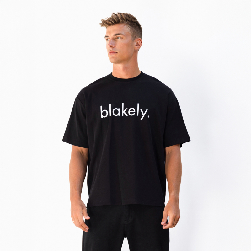 Blakely Logo Unfitted T-Shirt Black