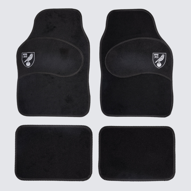 Monochrome Crest Car Mats Monochrome Crest Car Mats