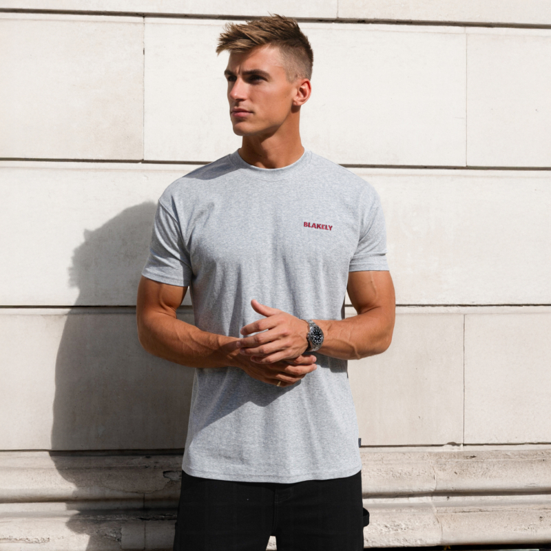 Blakely Rhys Relaxed T-Shirt Marl Grey Blakely Rhys Relaxed T-Shirt Marl Grey