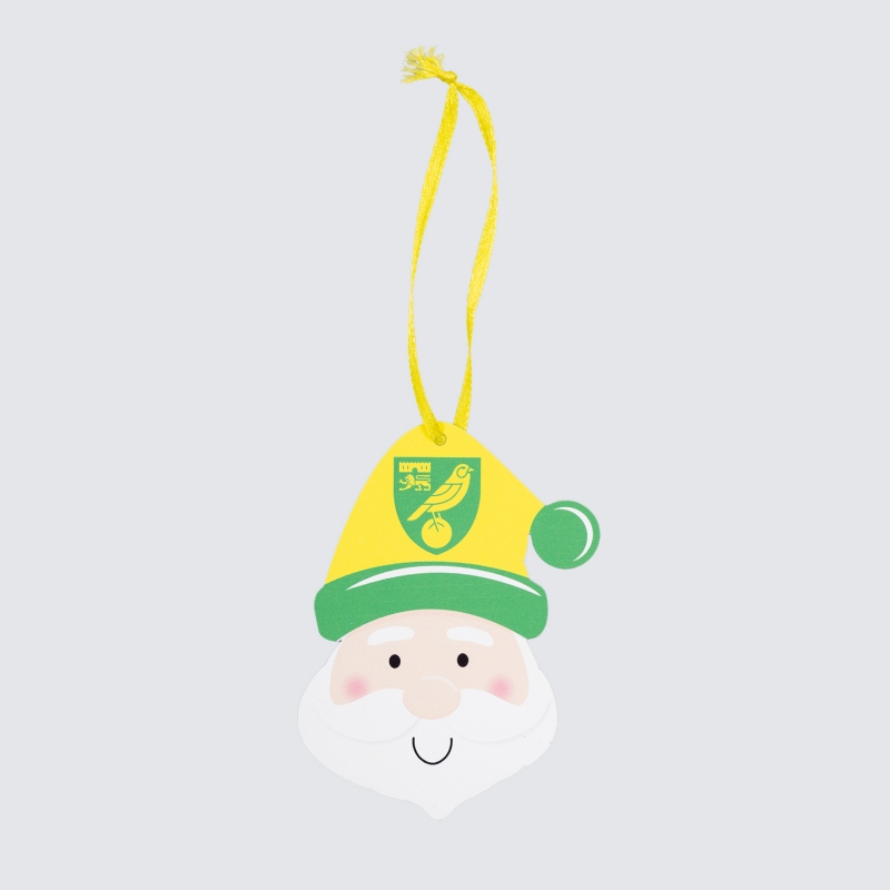Santa Crest Christmas Dangler 
