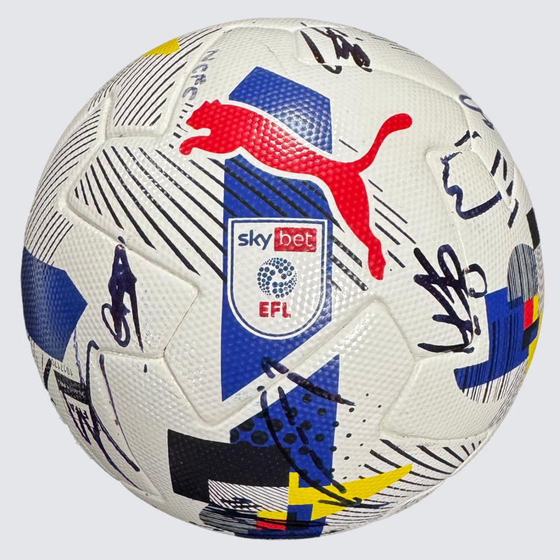 EFL 25/26 Issued Matchball - Squad Signed