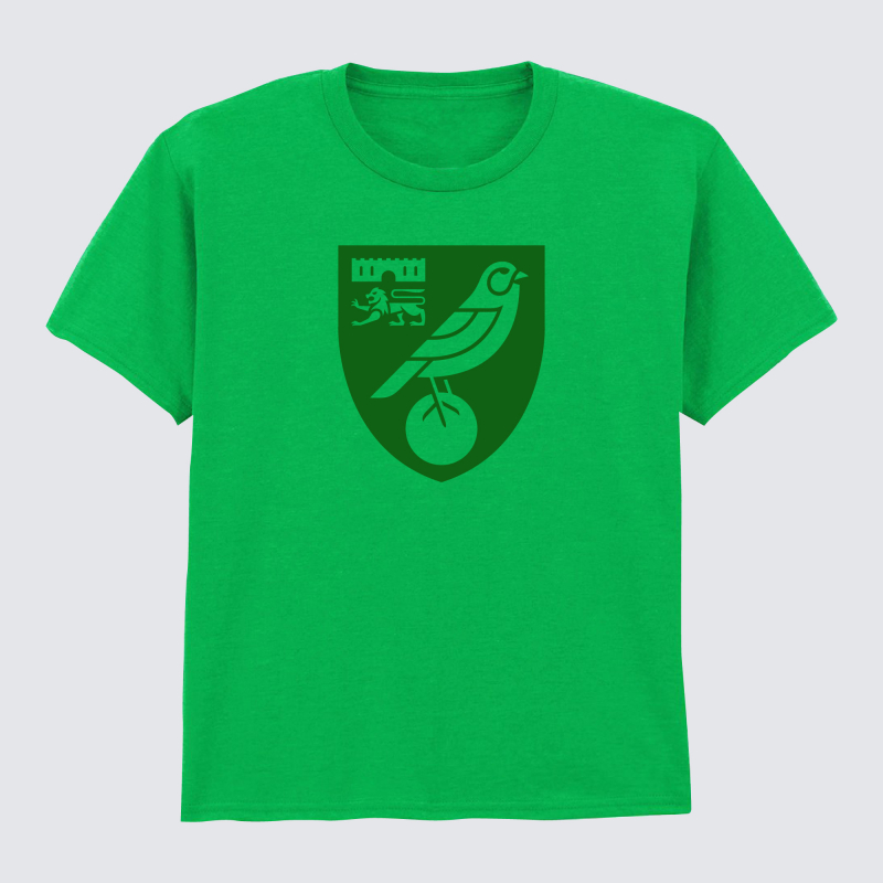 Norwich City Junior Crest T-Shirt Green