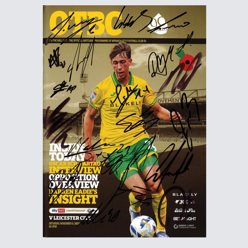 Programme v Leicester City 25/26 - SQUAD SIGNED